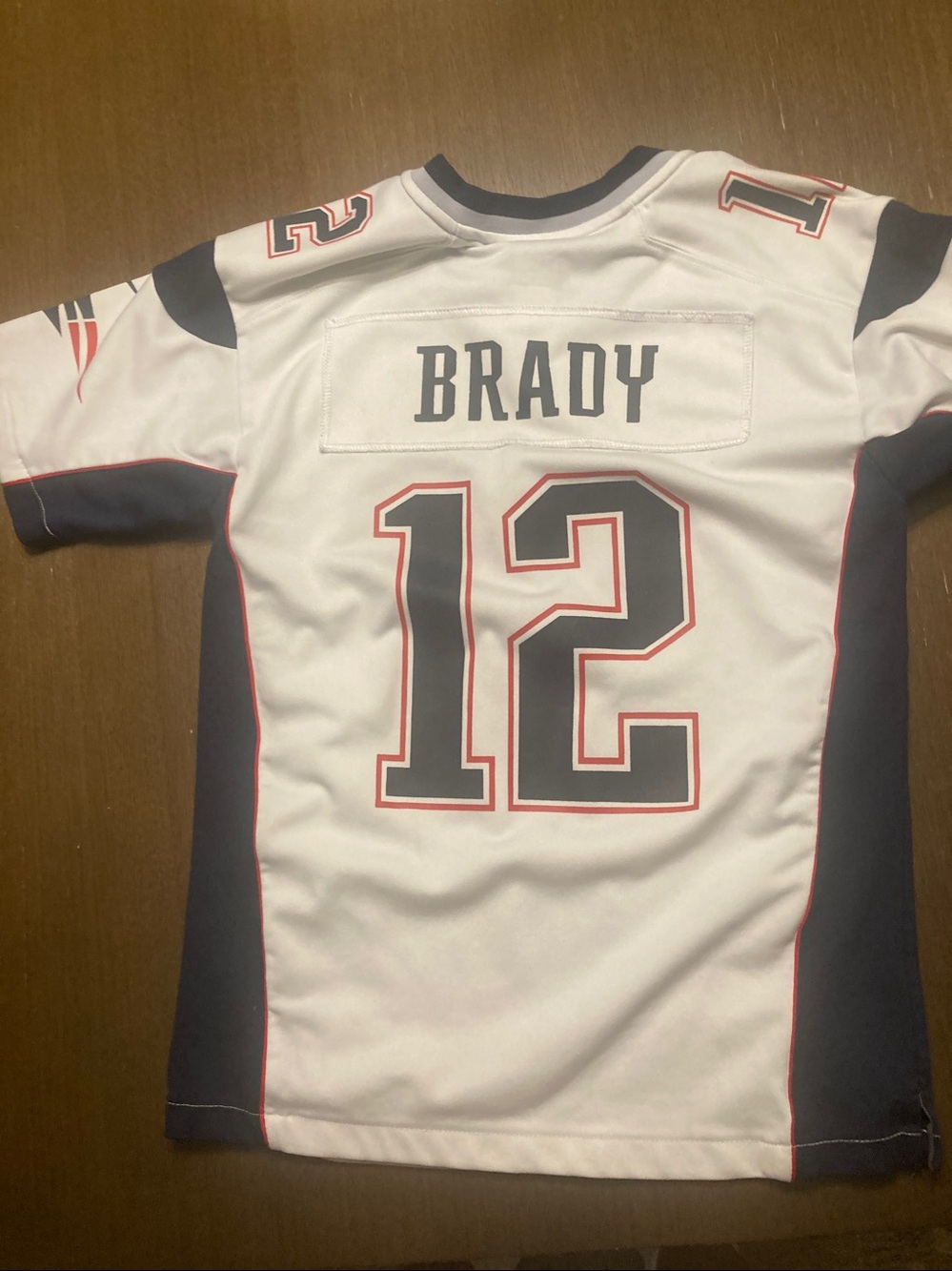 Youth Medium Tom Brady White Jersey - Picture 3 of 3